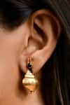 Buy_MAALICIOUS JEWELRY_Gold Plated Sea Snail Earrings _at_Aza_Fashions