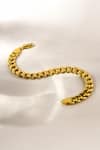 Shop MAALICIOUS JEWELRY Gold Plated Tidal Wave Cuban Link Bracelet at Aza Fashions Shop_MAALICIOUS JEWELRY_Gold Plated Tidal Wave Cuban Link Bracelet _at_Aza_Fashions