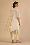 Shop Gulabo By Abu Sandeep Off White Chanderi Draped Pant at Aza Fashions Shop_Gulabo By Abu Sandeep_Off White Chanderi Draped Pant _at_Aza_Fashions