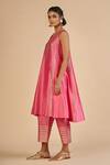 Buy Gulabo By Abu Sandeep Pink Chanderi Embroidery, Zari, Gota Patti V-neck Tunic Online at Aza Fashions Buy_Gulabo By Abu Sandeep_Pink Chanderi Embroidery, Zari, Gota Patti V-neck Tunic _Online_at_Aza_Fashions