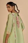 Buy Gulabo By Abu Sandeep Green Chanderi Embroidery, Metallic Thread, Zari Round Neck Tunic Online at Aza Fashions Buy_Gulabo By Abu Sandeep_Green Chanderi Embroidery, Metallic Thread, Zari Round Neck Tunic _Online_at_Aza_Fashions