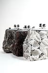 Nupur Kanoi_Off White Embroidery, Sequins, Beads Carmela Bougain Hand Clutch _Online_at_Aza_Fashions