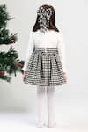 Shop The Pony & Peony Co. White Tweed Houndstooth Pattern Dress at Aza Fashions Shop_The Pony & Peony Co._White Tweed Houndstooth Pattern Dress _at_Aza_Fashions