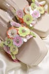 Shop_Shradha Hedau Footwear Couture_Multi Color Applique, Beads, Sequins Anvika Floral Embellished Wedges _Online_at_Aza_Fashions