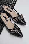Shradha Hedau Footwear Couture_Black Buckles Arisha Pointed Toe Strappy Heels _at_Aza_Fashions