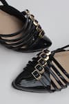 Buy_Shradha Hedau Footwear Couture_Black Buckles Arisha Pointed Toe Strappy Heels 