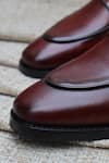 Shradha Hedau Footwear Couture_Brown Arvay Monk Strap Shoes _Online_at_Aza_Fashions