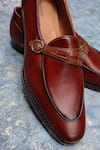 Shradha Hedau Footwear Couture_Brown Arvay Monk Strap Shoes _Online