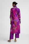 Shop_Naina Jain_Purple Silk Gota Patti, Patchwork, Mirrors, Bandhani Embroidered Kurta Set _at_Aza_Fashions