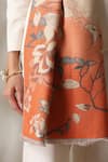 Buy_Dusala_Orange Floral Print Stole 