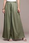 Ritu Kumar Olive Green Rayon, Twill Full Length Straight Pant Online at Aza Fashions Ritu Kumar_Olive Green Rayon, Twill Full Length Straight Pant _Online_at_Aza_Fashions