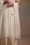 Buy_Dressfolk_Ivory Silk Zari, Sequins, Embroidery, Beads Triptika Woven Kurta Lehenga Set 