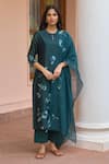 Buy Vaayu Green Silk Applique, Embroidery Round , Keyhole Jade Kurta Set at Aza Fashions Buy_Vaayu_Green Silk Applique, Embroidery Round , Keyhole Jade Kurta Set _at_Aza_Fashions