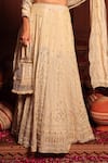 Shop Tasuvure Indes Ivory Georgette, Chiffon Sequins, Embroidery, Inaaya Cutdana Lehenga Set Online at Aza Fashions Shop_Tasuvure Indes_Ivory Georgette, Chiffon Sequins, Embroidery, Inaaya Cutdana Lehenga Set _Online_at_Aza_Fashions
