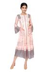 Buy Soup By Sougat Paul Pink Boat Neck Printed Midi Dress at Aza Fashions Buy_Soup By Sougat Paul_Pink Boat Neck Printed Midi Dress _at_Aza_Fashions