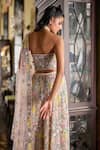 Seema Gujral_Multi Color Net Sequins, Pearls, Beads, Multi-coloured Corset Sharara Set _Online_at_Aza_Fashions