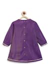 Buy_Tiber Taber_Purple Viscose, Brocade, Polyester Lace Woven Bodice Kurta With Salwar 