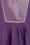 Shop_Tiber Taber_Purple Viscose, Brocade, Polyester Lace Woven Bodice Kurta With Salwar 
