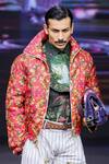 MR. Ajay Kumar Pink Silk Mystic Print Parka Jacket Online MR. Ajay Kumar_Pink Silk Mystic Print Parka Jacket _Online