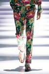 MR. Ajay Kumar_Green Linen Mayhem Print Pant Set _Online_at_Aza_Fashions