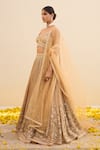 Buy Cedar & Pine Gold Tulle Embroidery, Sequins, Stones, Beads Majestic Floral Lehenga Set Online at Aza Fashions Buy_Cedar & Pine_Gold Tulle Embroidery, Sequins, Stones, Beads Majestic Floral Lehenga Set _Online_at_Aza_Fashions