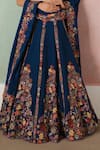Buy_Mishru_Blue Tulle, Organza, Silk Embroidery, Sequins, Valerie Floral Lehenga Set _Online_at_Aza_Fashions