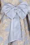 STELLA ROSSA BY LES PETITS_Blue Polyester Bows Stella Rose Gondenia Dress _Online_at_Aza_Fashions