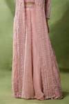 Buy_Awigna_Pink Organza, Net Embroidery, Sequins, Cut Work Sequana Floral Cape Sharara Set _Online_at_Aza_Fashions