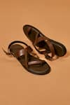 Shop_Dmodot_Brown Pelle Nera Bruno Flats _at_Aza_Fashions