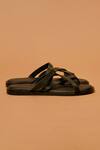 Dmodot_Black Pelle Carbonio Sandals _Online_at_Aza_Fashions