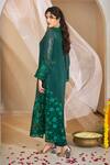 Buy_Rimple Agrawal_Green Georgette, Silk Embroidery, Sequins Split Janvi Floral Tunic Pant Set _Online_at_Aza_Fashions