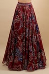 Buy Mahima Mahajan Red Sequins, Beads, Metallic Thread, Embroidery, Zari Square Floral Lehenga Set Online at Aza Fashions Buy_Mahima Mahajan_Red Sequins, Beads, Metallic Thread, Embroidery, Zari Square Floral Lehenga Set_Online_at_Aza_Fashions
