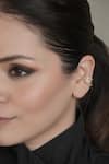 Buy Anana Gold Plated Crystals Cubic Zirconia Triple Band Ear Cuff at Aza Fashions Buy_Anana_Gold Plated Crystals Cubic Zirconia Triple Band Ear Cuff _at_Aza_Fashions