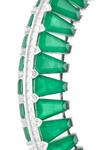Shop_Isharya_Green Gemstones, Crystals Daphne Emerald Cuff Bracelet _Online_at_Aza_Fashions