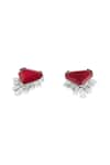 Isharya Red Crystals, Stones Empire Ruby Studs Online at Aza Fashions Isharya_Red Crystals, Stones Empire Ruby Studs _Online_at_Aza_Fashions
