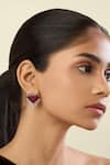 Buy Isharya Red Crystals, Stones Empire Ruby Studs at Aza Fashions Buy_Isharya_Red Crystals, Stones Empire Ruby Studs _at_Aza_Fashions