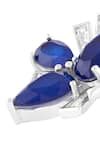 Buy_Isharya_Blue Crystals, Stones Octavia Sapphire Studs _Online_at_Aza_Fashions