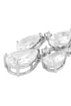 Buy_Isharya_Silver Plated Crystals, Stones Linae Nova Danglers _Online_at_Aza_Fashions