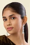 Buy Isharya Silver Plated Crystals, Stones Seraphine Faux Diamante Danglers at Aza Fashions Buy_Isharya_Silver Plated Crystals, Stones Seraphine Faux Diamante Danglers _at_Aza_Fashions