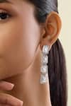 Shop Isharya Silver Plated Crystals, Stones Seraphine Faux Diamante Danglers Online at Aza Fashions Shop_Isharya_Silver Plated Crystals, Stones Seraphine Faux Diamante Danglers _Online_at_Aza_Fashions