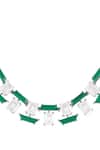 Isharya_Green Clara Collar Embellished Choker _Online_at_Aza_Fashions