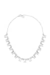 Shop_Isharya_Silver Plated Colette Collar Choker _at_Aza_Fashions