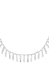 Isharya_Silver Plated Margot Charm Embellished Choker _Online_at_Aza_Fashions