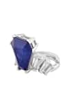 Buy_Isharya_Blue Gemstones, Crystals Roxanne Sapphire Ring _Online_at_Aza_Fashions