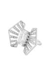 Buy_Isharya_Silver Plated Crystals Monroe Stone Embellished Ring _Online_at_Aza_Fashions