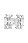 Shop_Isharya_Silver Plated Crystals, Stones Lyra Statement Ring _at_Aza_Fashions