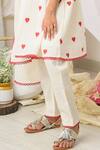 Buy_Fairies Forever_Cream Cotton Lace Printed Kurta Set _Online_at_Aza_Fashions