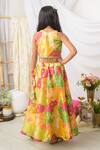 Shop_Fairies Forever_Yellow Silk Tassels Printed Lehenga And Blouse Set _at_Aza_Fashions