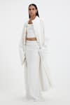 Shop_Deme By Gabriella_White Frances Trench Coat  _Online_at_Aza_Fashions