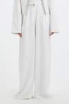 Buy_Deme By Gabriella_White Quinn Flared Pants _Online_at_Aza_Fashions